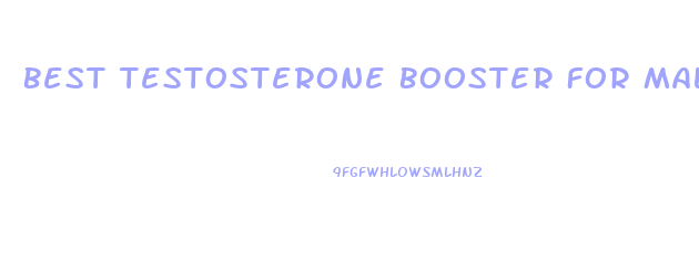 Best Testosterone Booster For Male Enhancement