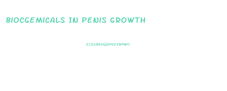Biocgemicals In Penis Growth