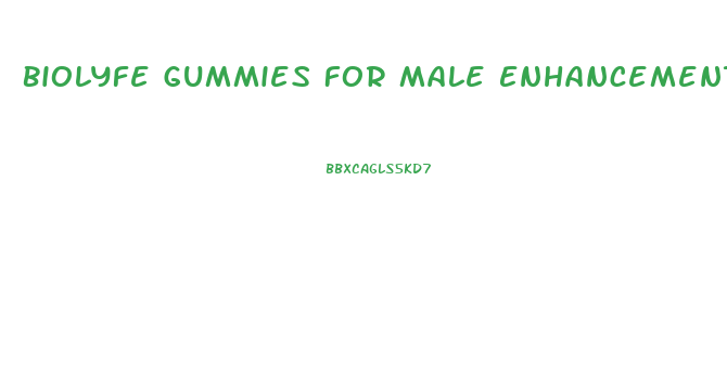Biolyfe Gummies For Male Enhancement