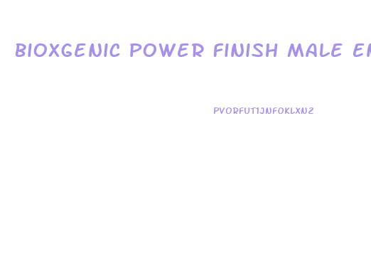 Bioxgenic Power Finish Male Enhancement