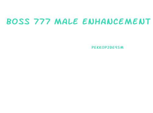 Boss 777 Male Enhancement