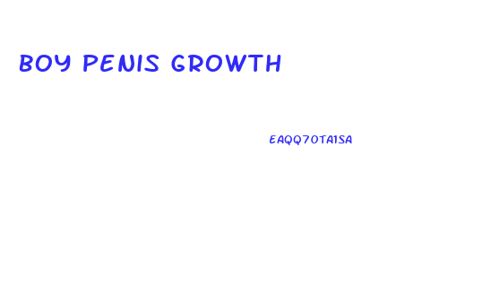 Boy Penis Growth