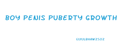 Boy Penis Puberty Growth