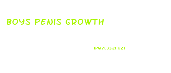 Boys Penis Growth