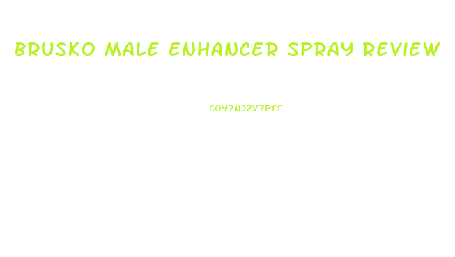 Brusko Male Enhancer Spray Review