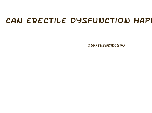 Can Erectile Dysfunction Happen Suddenly