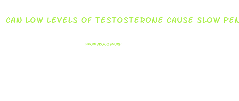 Can Low Levels Of Testosterone Cause Slow Penis Growth