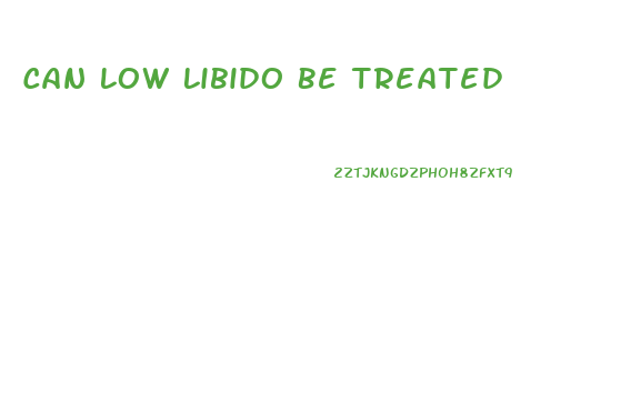 Can Low Libido Be Treated