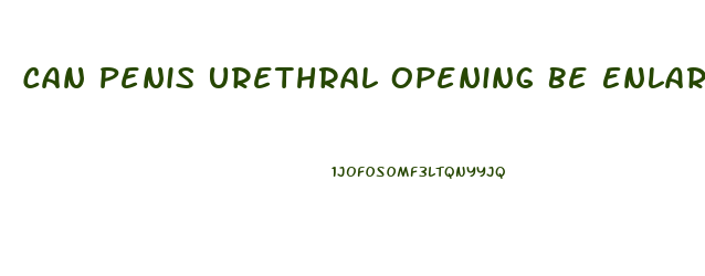 Can Penis Urethral Opening Be Enlarged