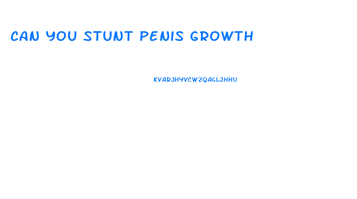 Can You Stunt Penis Growth