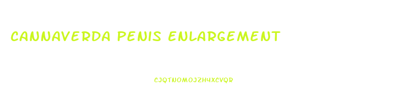 Cannaverda Penis Enlargement