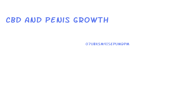 Cbd And Penis Growth