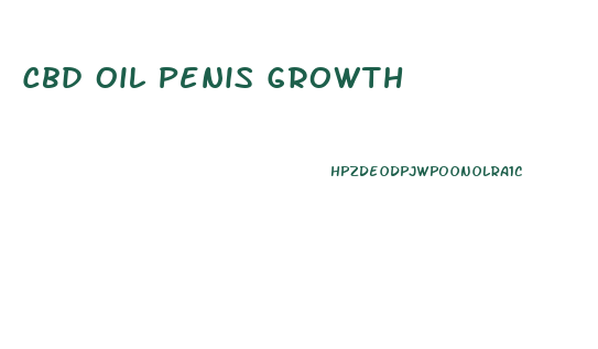 Cbd Oil Penis Growth