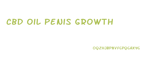 Cbd Oil Penis Growth