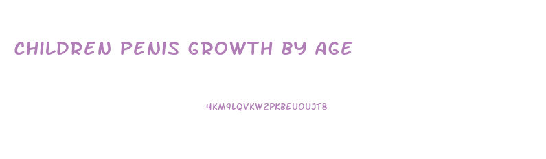 Children Penis Growth By Age