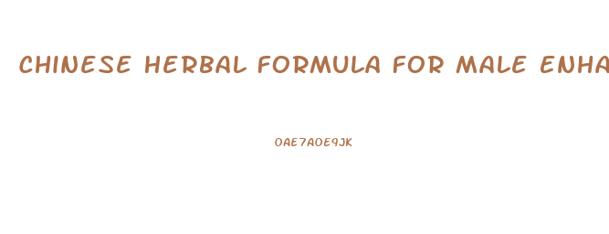 Chinese Herbal Formula For Male Enhancement
