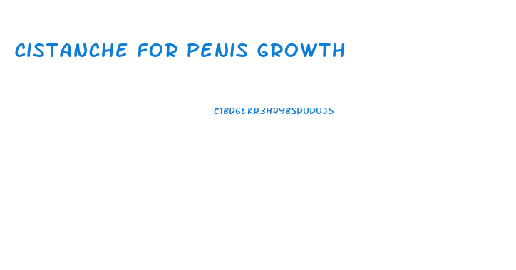 Cistanche For Penis Growth