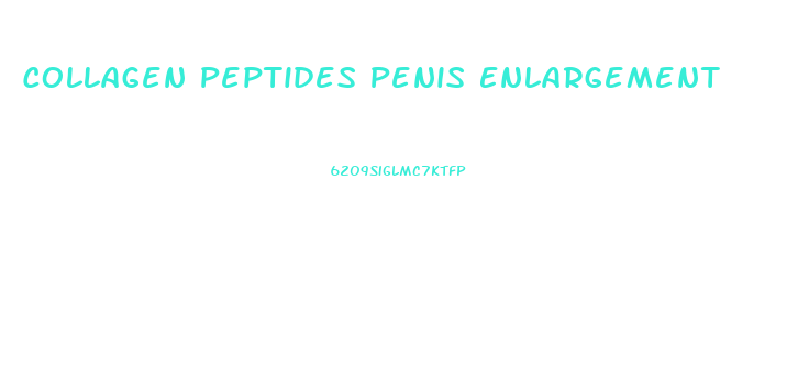 Collagen Peptides Penis Enlargement