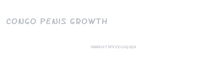 Congo Penis Growth