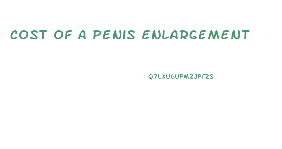 Cost Of A Penis Enlargement