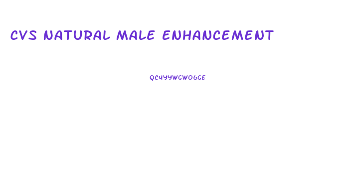 Cvs Natural Male Enhancement