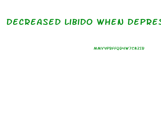 Decreased Libido When Depressed