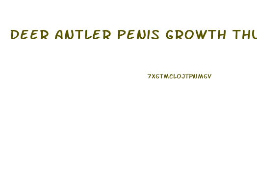 Deer Antler Penis Growth Thundersplace