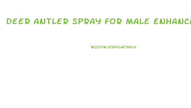 Deer Antler Spray For Male Enhancement