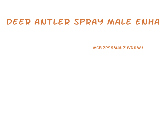 Deer Antler Spray Male Enhancement
