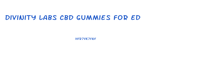 Divinity Labs Cbd Gummies For Ed