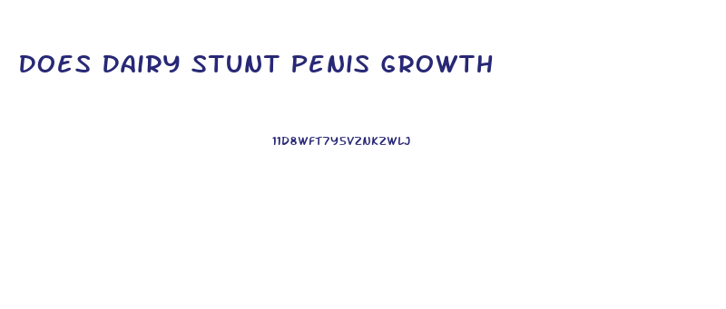 Does Dairy Stunt Penis Growth