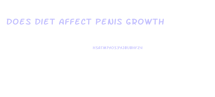 Does Diet Affect Penis Growth