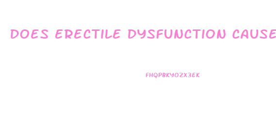 Does Erectile Dysfunction Cause Prostate Cancer