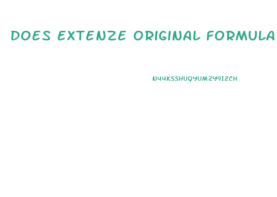 Does Extenze Original Formula Male Sexual Enhancement 30 Tablets Work