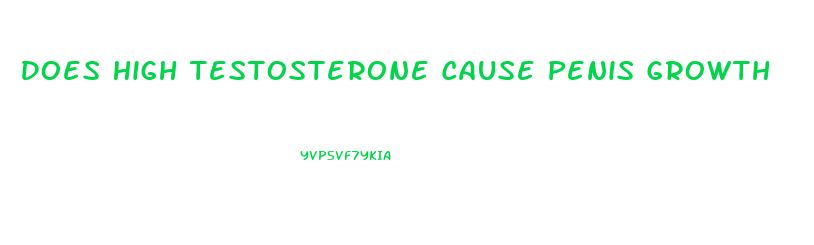 Does High Testosterone Cause Penis Growth