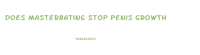 Does Masterbating Stop Penis Growth