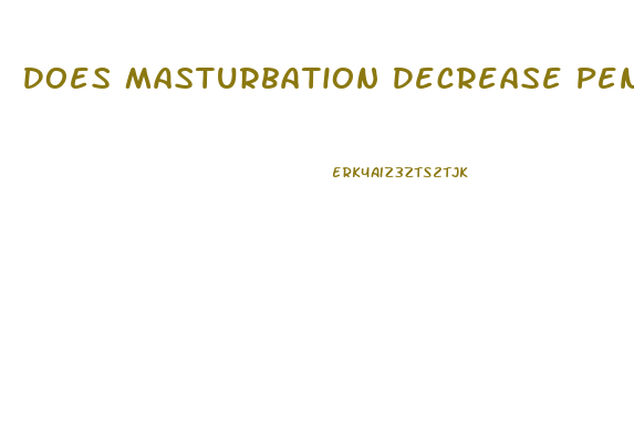 Does Masturbation Decrease Penis Growth