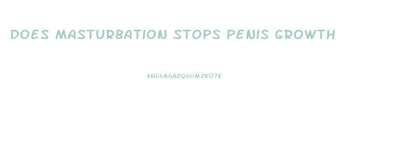 Does Masturbation Stops Penis Growth
