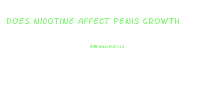 Does Nicotine Affect Penis Growth
