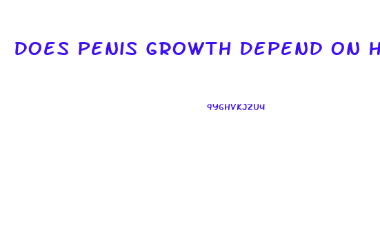 Does Penis Growth Depend On How Much Blood