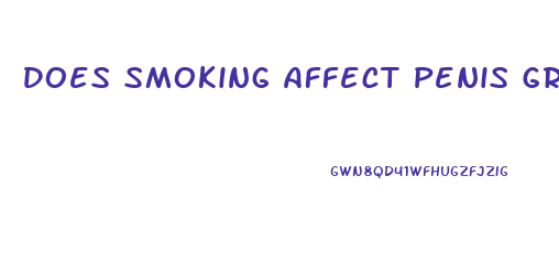 Does Smoking Affect Penis Growth