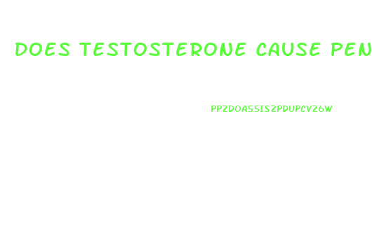 Does Testosterone Cause Penis Growth