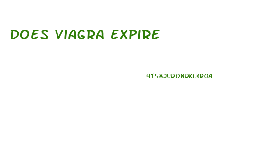 Does Viagra Expire