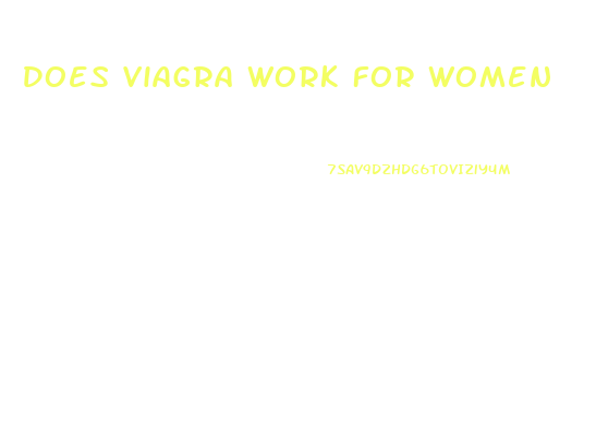 Does Viagra Work For Women