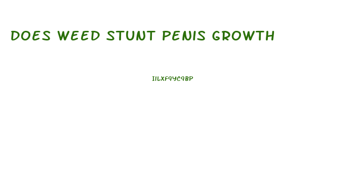 Does Weed Stunt Penis Growth