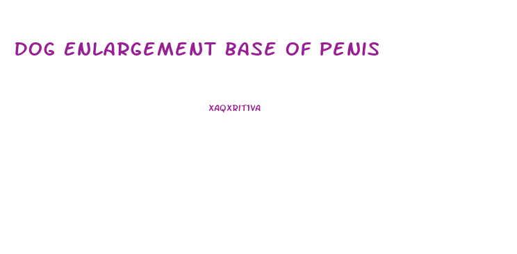 Dog Enlargement Base Of Penis