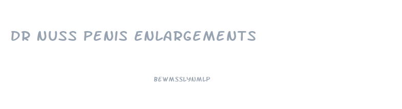 Dr Nuss Penis Enlargements