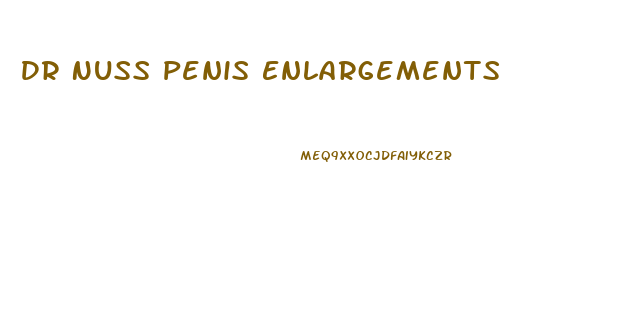 Dr Nuss Penis Enlargements