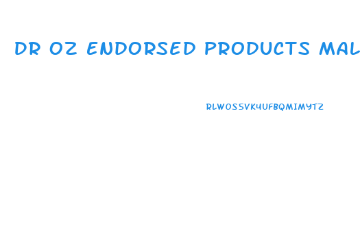 Dr Oz Endorsed Products Male Enhancement