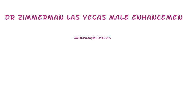 Dr Zimmerman Las Vegas Male Enhancement Cost